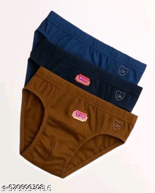 Plain Women Panty Combo Pack of 3