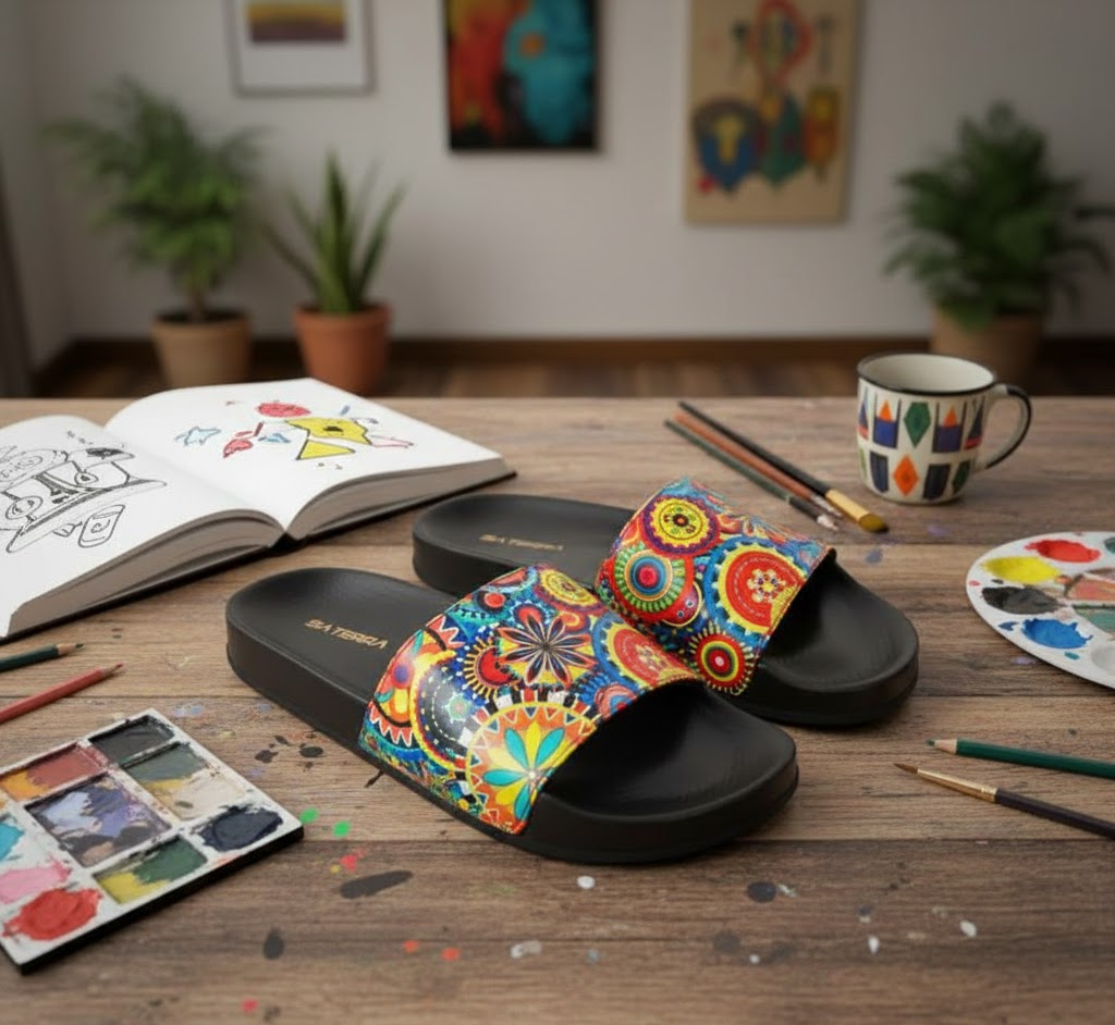 Women black  slides