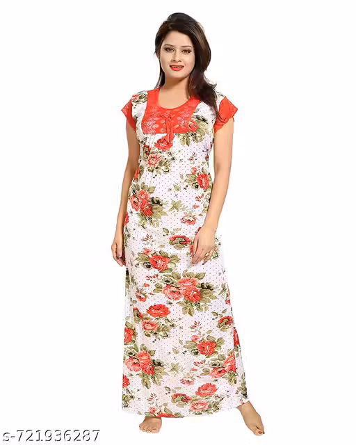 LUVTEX Women Printed Nighty