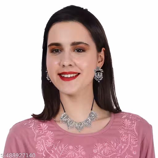  Fashion's Premium Catalogue | Premium Catalog Oxidised Jewellery German Silver Jewellery jewellery set for women::pearl jewellery set::oxidised jewellery set::choker jewellery set::necklace set fo