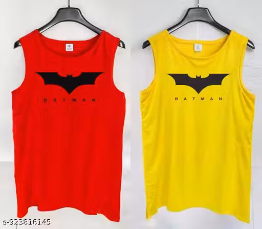 Pack of 2pcs sleevless Printed Gym vest for men Full comfortable Nylon Fabric combo pack of 2pcs