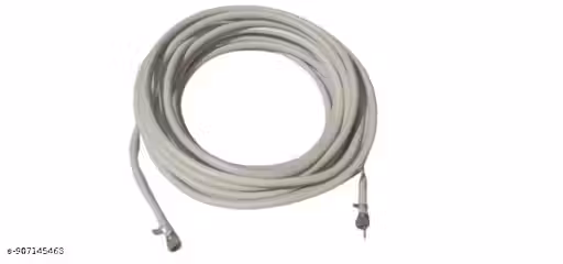 Manoj Traders RG-59 Cable for DTH, Antenna, Dish TV, Set Top B.O.X, 15 Cable Clips, White (10 METER)