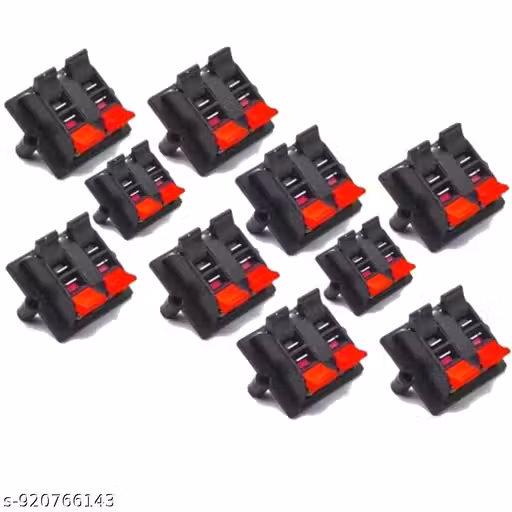 Manoj Traders (PACK OF 10) Speaker Push Wire Jointer Socket 2 (Speaker Push Wire Jointer Socket 2, For TV, 4 m