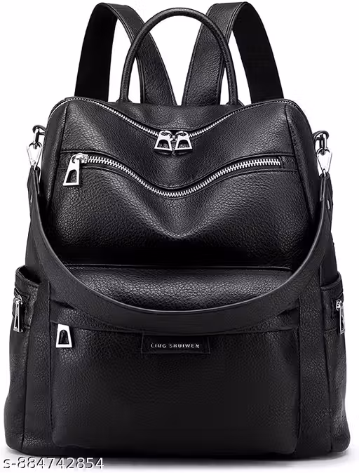 Fabcraft Backpack Purse for Women Satchel Handbags Large Capacity Travel Vintage PU Leather Shoulder Bag For Office College