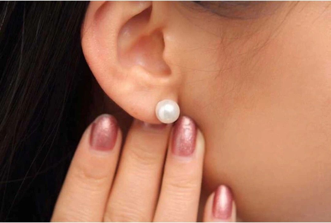TOPS WHITE PEARL 1 PAIR-Sahil