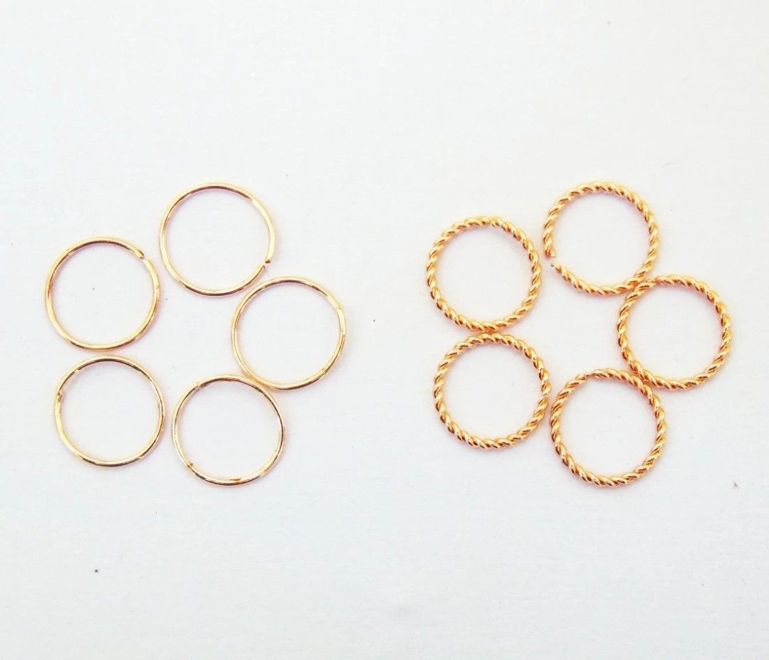 SHOPSY-NOSE RING GOLD PACK OF 10