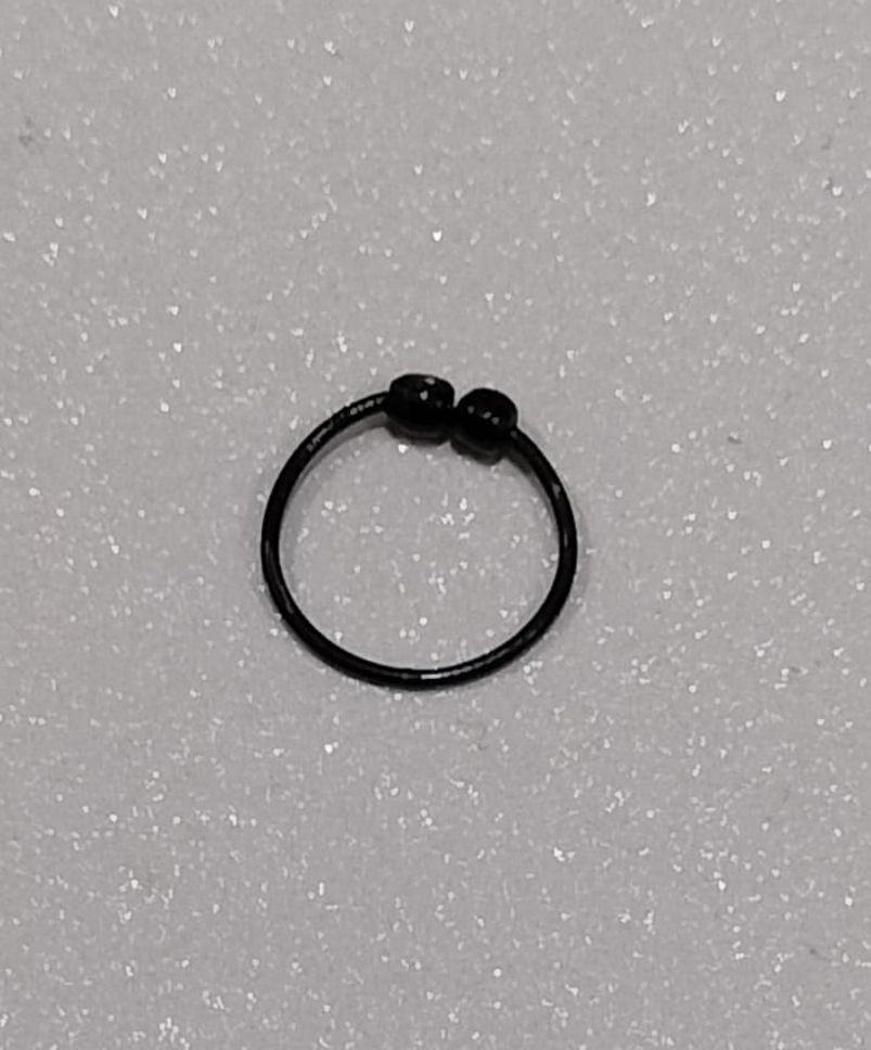 SHOPSY-NOSE RING BLACK 2 BOLL PACK OF 1