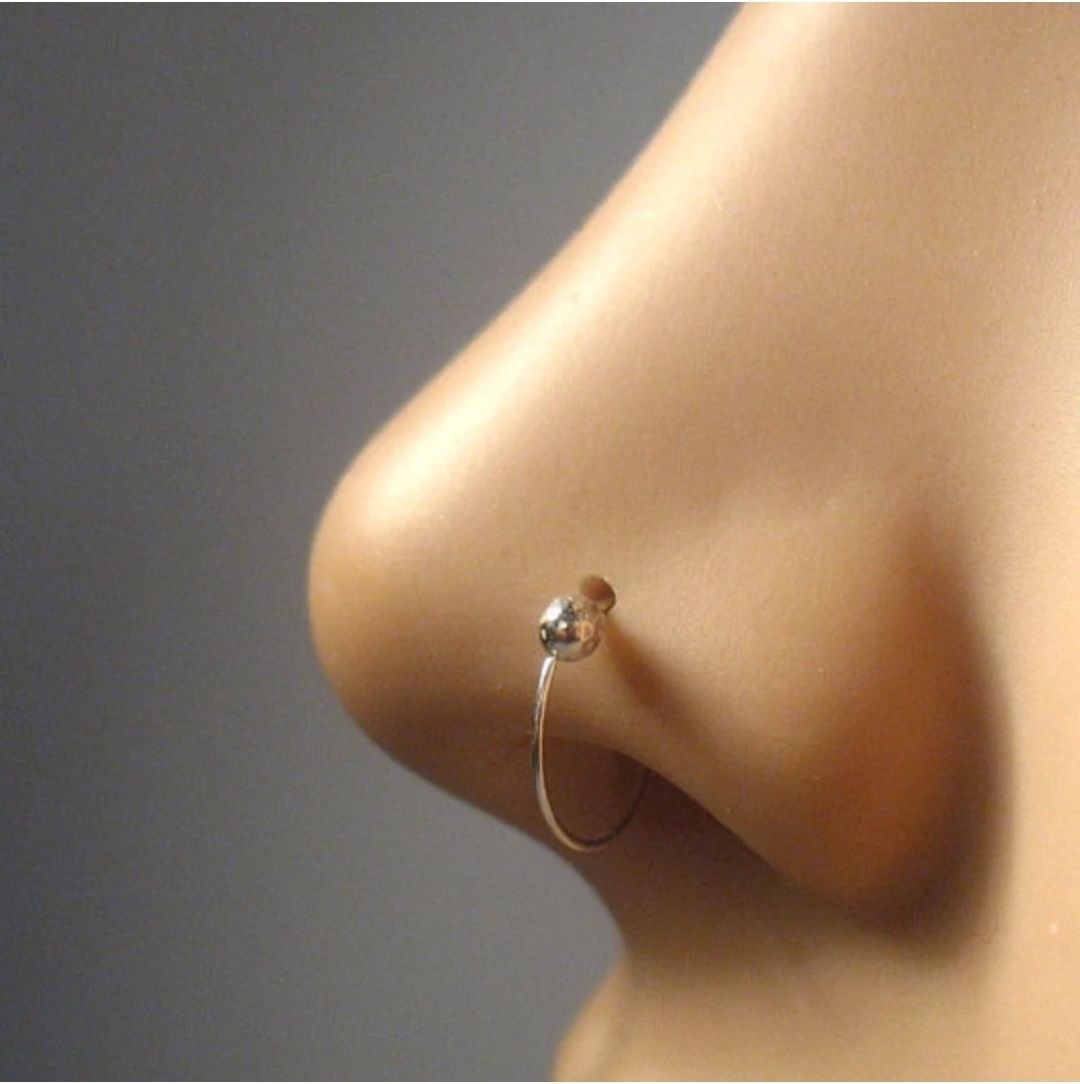 sh_NOSE RING SILVER ONE BOLL PACK OF 1