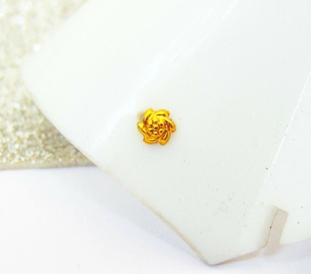 sh_HOC-NOSE PIN GOLE PITAL SELF DESIGN PACK OF 1