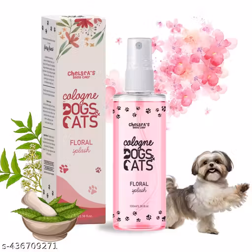 Chelsea Cologne Dog Perfume Spray For Pomeranian Dog & Puppy | Long Lasting Fragrance with Floral Splash Spray | Helps in Calming the Pet | Maintain Overall Hygiene | Shine Coat | Pet Deodorizer | No Harmful Chemicals | Suitable for All Dog Breed– 100ml