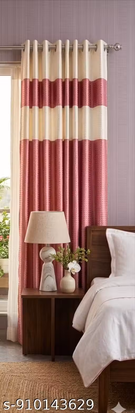 Luxury Long Curtains for Door & Window | Modern Home Decorative Drapes PACK OF 2