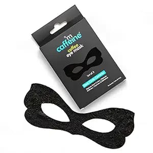 mCaffeine Coffee Eye Mask for Dark Circles Reduction with Vitamin C, Caffeine & Hyaluronic Acid | 2x Hydration & Puffiness Reduction | Cooling Concentrated Serum Eye Sheet Mask | Pack of 3 | 8g X 3