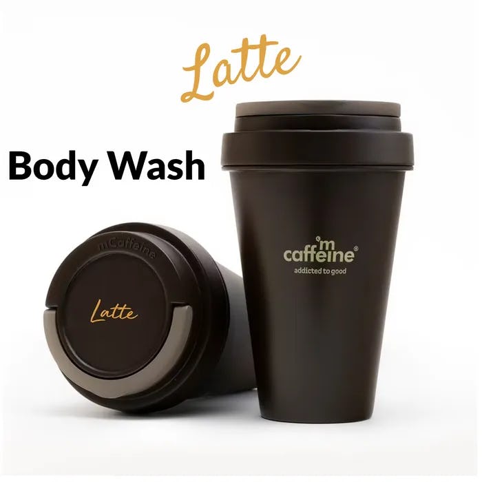 mCaffeine Latte Body Wash - Deep Moisturizing Soap Free Milk And Coffee Shower Gel With Murumuru Butter, 300 ml