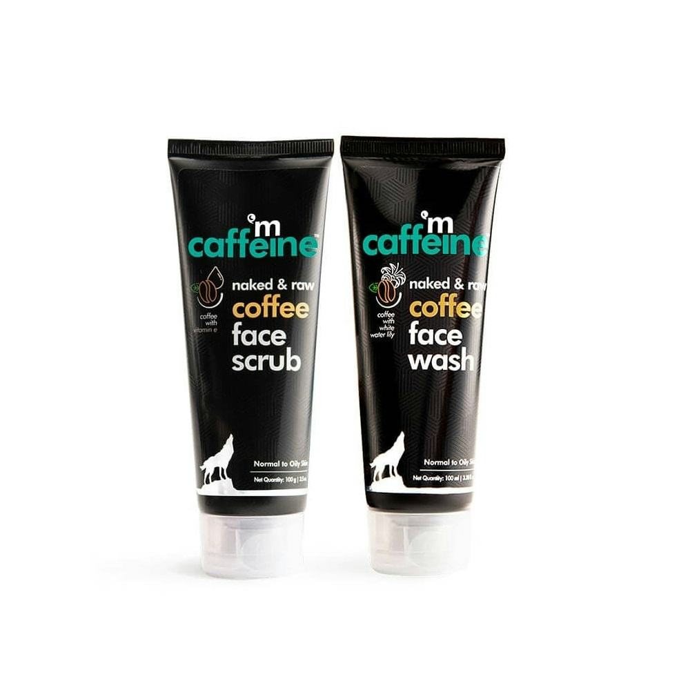 mCaffeine Anti-Pollution Kit - Combo of Coffee Face Scrub, 100 gm & Coffee Face Wash, 100 gm