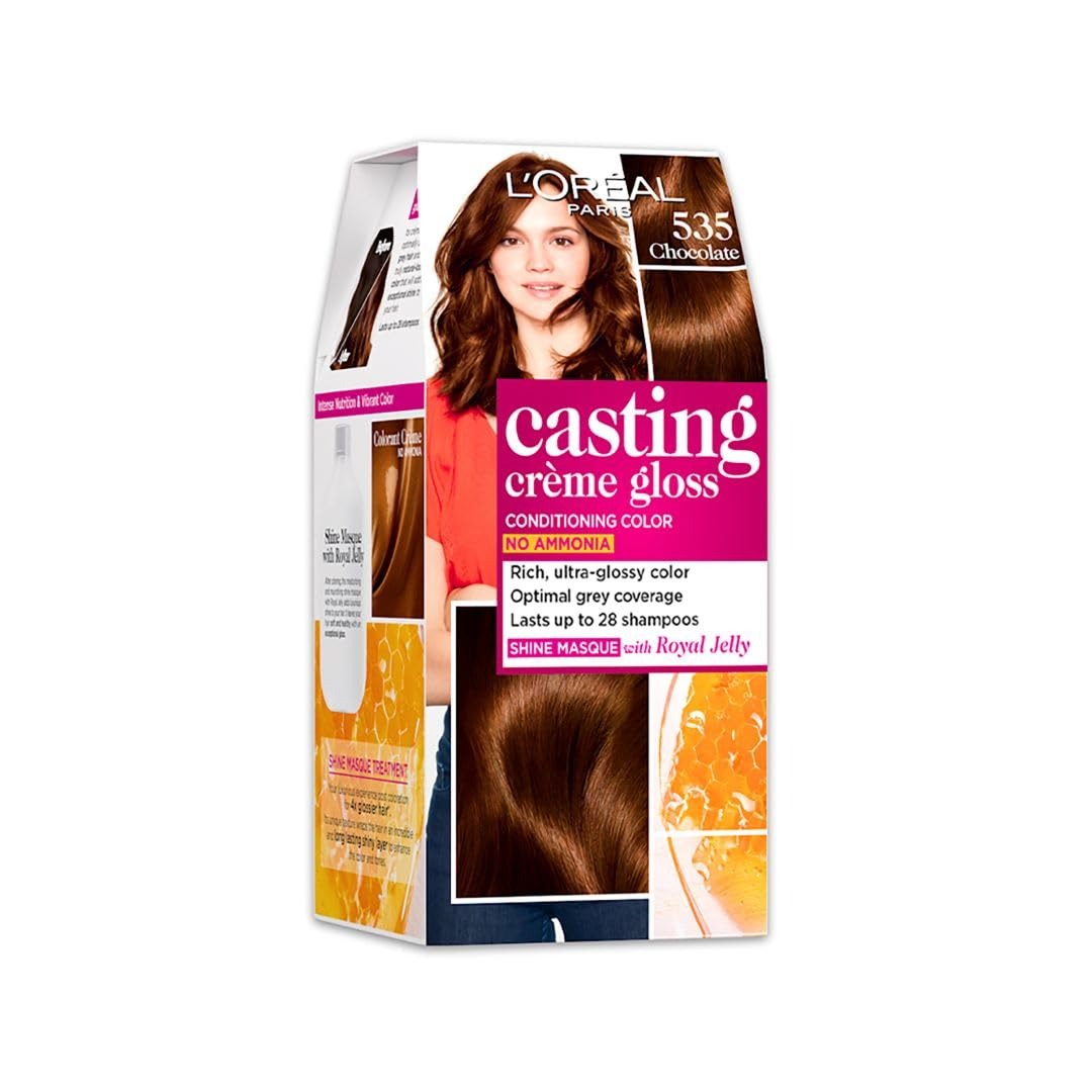 L'Oreal Paris Casting Creme Gloss Hair Color , 87.5g+72ml-Chocolate 535