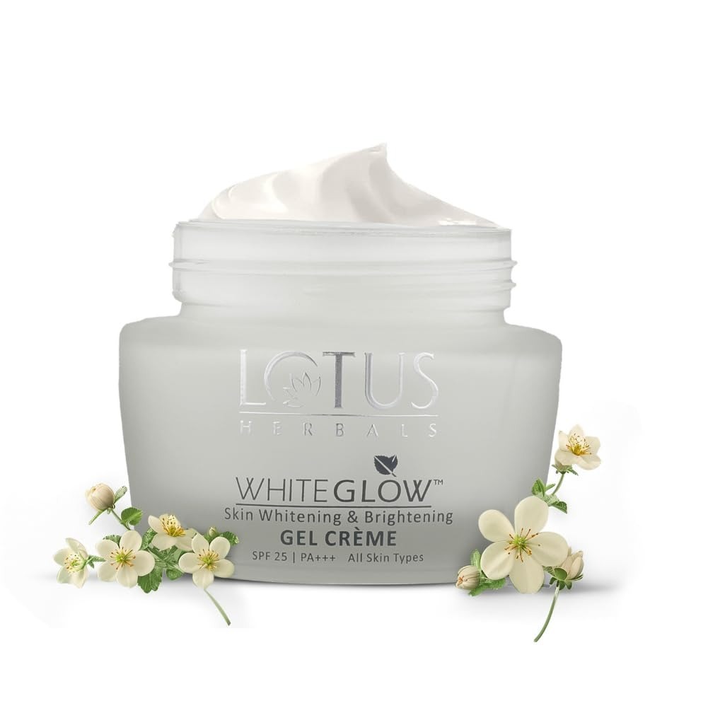 Lotus Herbals WhiteGlow Skin Whitening And Brightening Gel, Face Cream with SPF-25, for all skin types