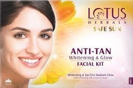 Lotus Herbals Anti-Tan Whitening & Glow Facial Kit ,40g