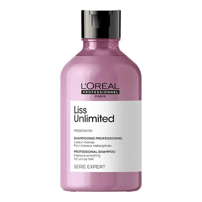 LOreal Professionnel Liss Unlimited Shampoo With Pro-Keratin and Kukui Nut Oil, Serie Expert, 300 ml