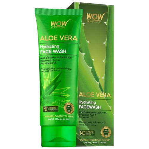 Wow Skin Science Aloe Vera Hydrating Face Wash, 100 ml