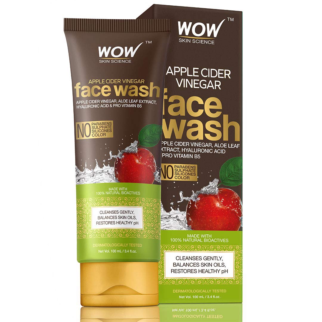 Wow Skin Science Apple Cider Vinegar Face Wash, 100 ml