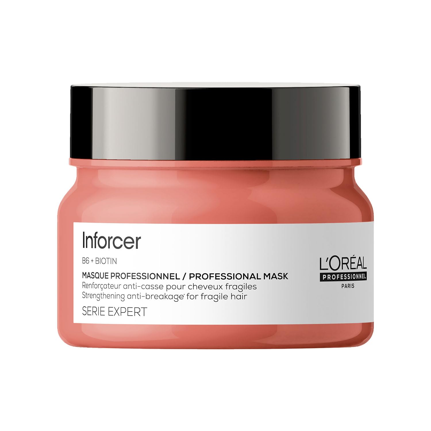 LOreal Professionnel Inforcer Strengthening Hair Mask with Vitamin B6 & Biotin for Weak, Brittle Hair, Serie Expert, 250gm
