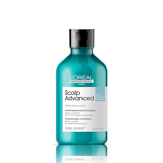 LOreal Professionnel Scalp Advanced Anti-Dandruff Dermo-Clarifier Shampoo, Serie Expert, 300ml