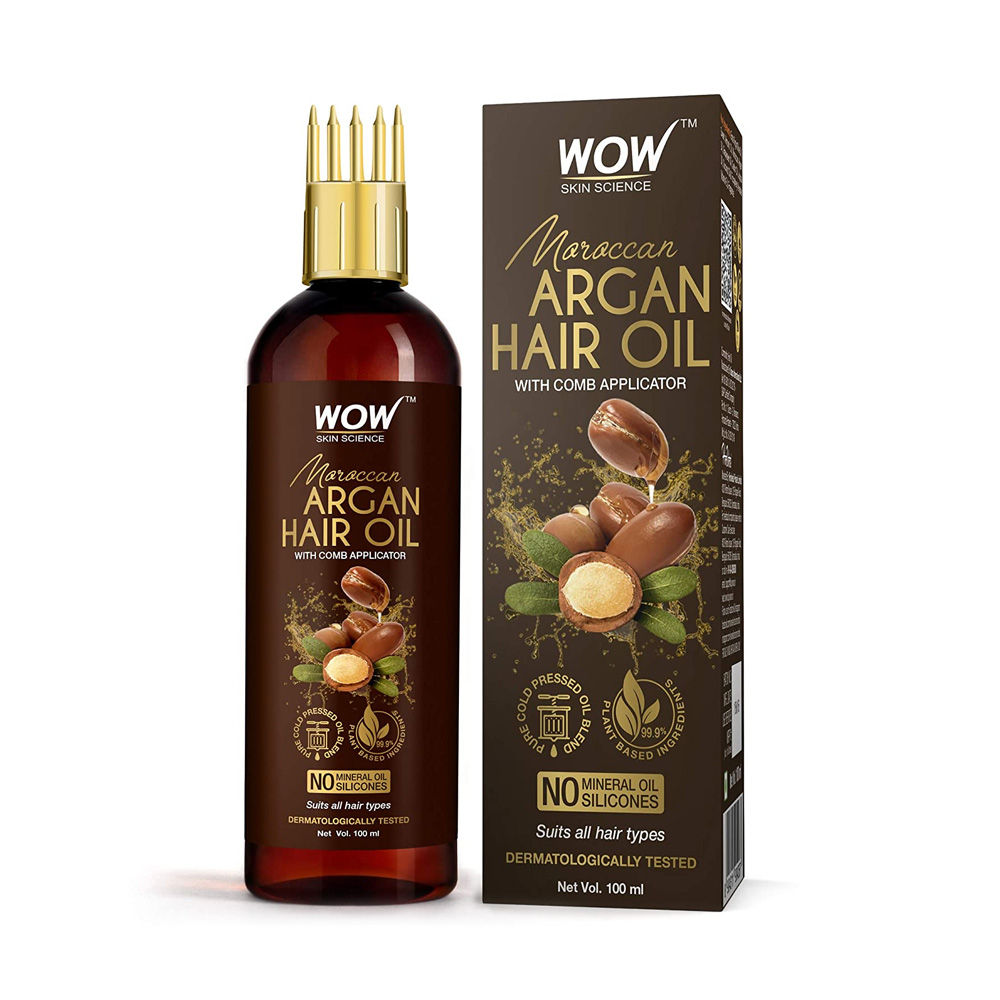 Wow Skin Science Moroccan Argan Hair Oil, 100 ml