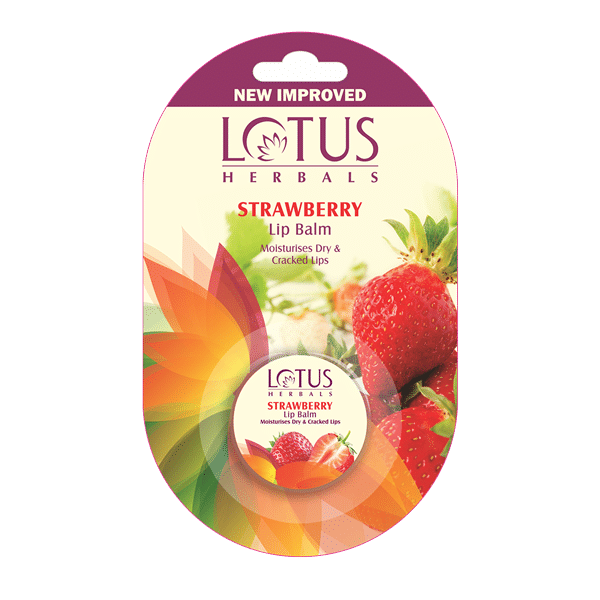 Lotus Herbals Lip Balm Strawberry, 5 gm