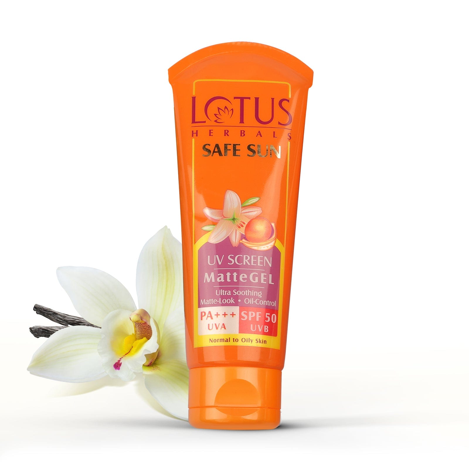 Lotus Herbals Safe Sun UV Screen Matte Gel Pa+++, SPF 50, UVA & UVB, 100 gm