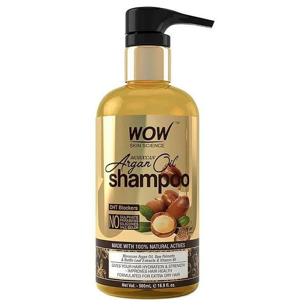 Wow Skin Science Moroccan Argan Oil Shampoo, 500 ml