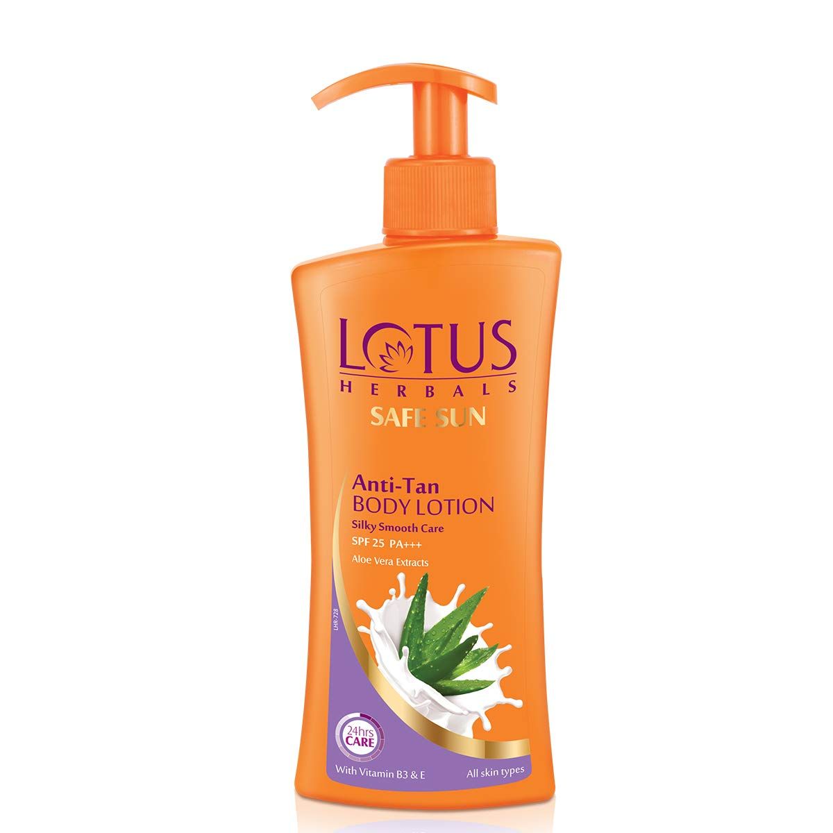 Lotus Herbals Safe Sun Anti Tan Body Lotion SPF 25 PA+++ with Aloe extracts, 250ml