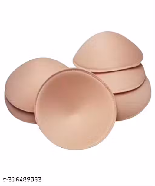 Bra Cups Pad for Women Round Cotton Cup Bra Pads Blouse Cups Pads 6 pair ( 3 pair