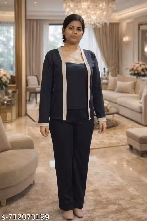 Shreya Stylish New Self Design Top And Bottom Set For Womens And Girls