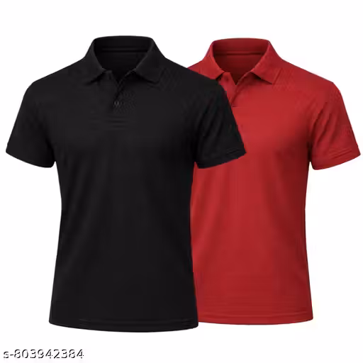 Men Solid Combo Polo T-Shirt | Half Sleeve | Regular Fit | Casual Wear