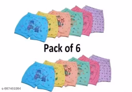 Kids Boys & Girls Multicolor Cotton Bloomer pacack