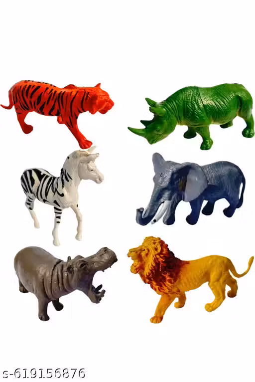 MediumSize Animal Insects Model Set Plastic PVC Toys School Learning toy 6 Pcs Set (Multicolor)