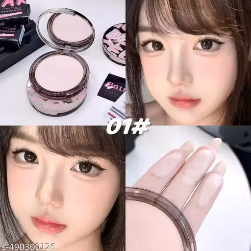 VONGEE GEGE BEAR Weightless Stay Matte Compact Skin Lightening, Oil Control Compact (Shade 01, 10 g)