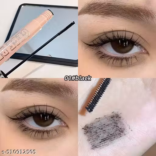 Gege Bear Long & Curl Mascara – Waterproof, Smudge-Proof & Sweat-Resistant | Long-Lasting Lash Lift & Volumizing| Ultra-Lengthening, Clump-Free & Lightweight Formula for Natural & Dramatic Eye Makeup | High-Pigment Black & Brown Mascara for Thick, Defined