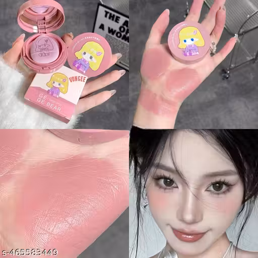 GEGE BEAR Airr Cushion Blusher - Long-Lasting Cheek Glow in 3 Natural Shades with Puff Applicator, Portable & Lightweight Design (#303, 3.5g)