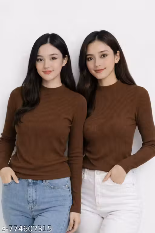Top for women, top for girls, top for women, top for regular use, girls top for office use, plain top, regular top, classic top, combo pack of 2