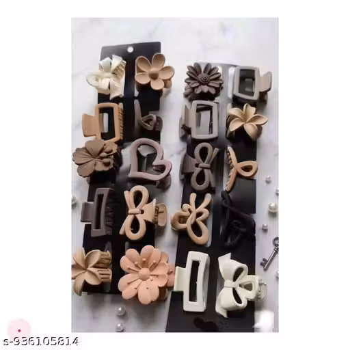 Matte Finish Hair Claw Clips for Women & Girls | Strong Hold Non-Slip Hair Clutcher | Stylish Pastel Hair Accessories