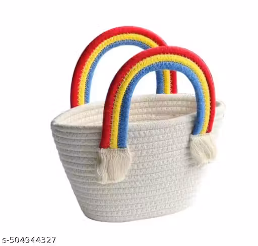 Tamanna Tech pure cotton boho fancy Handbag Stylish Handmade bag Basket Bohemian Tote bags shoulder purse for ladies girls college office shopping travel 1pcs
