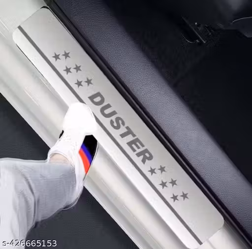 INDMOTIVE DUSTER FOOT STEP/DOOR SILL GUARD/SCUFF PLATE DOOR SILL PLATE/DOOR SILL GUARD PROTECTOR ENTRY GUARD TRIM