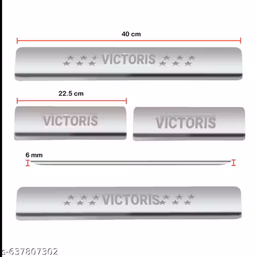 VICTORIS CAR FOOT STEP /SILL PLATE /FOOT PATTI / VICTORIS DOOR SILL GUARD Door Sill Plate