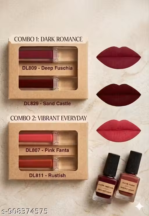 Pair Of Lipstic And Nail Polish