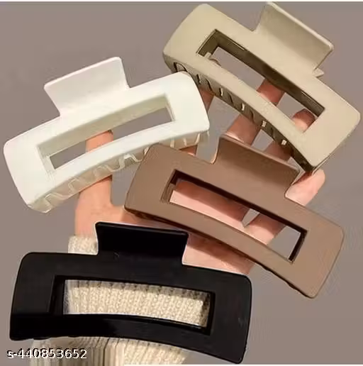 4 PCS same color rectangle clutcher