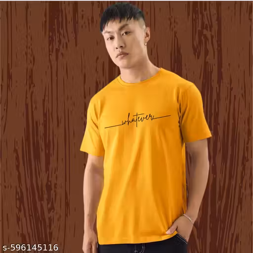 Mens half Sleeve Mustred TShirt