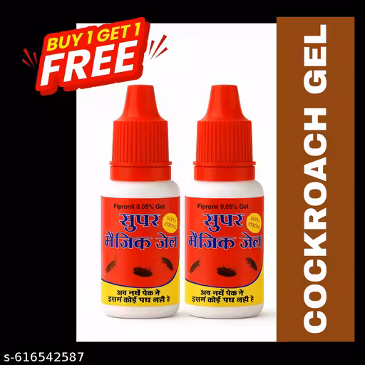 Super Magic Cockroach Killer Gel | Anti Roach Fipronil 0.05% Gel | Pack of 2 (2×20gm) | Super Strong Pest Control Gel