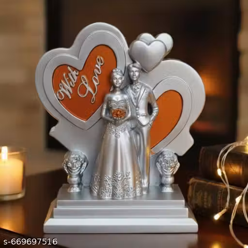Valentine Couple Gift | Wedding Gift Item | Marriage Anniversary Gift | Engagement Presents | Ideal for Gifting | Decorative Romantic Showpiece for Home & Table Deco