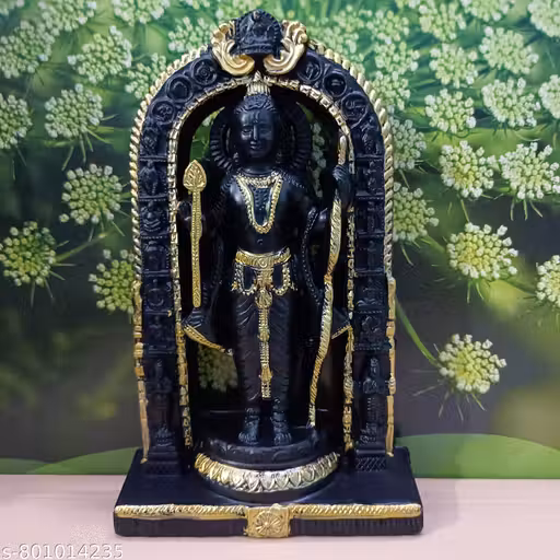 Ram Lalla Idol | Murti | Statue | Shree Ram Ayodhya Mandir | Ideal for Home Temple Pooja | Gifting | God | Home Decor and Spirituality | Wall Hanging | Table Top